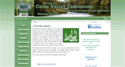 Desktop Screenshot of cedarvalleycampground.com